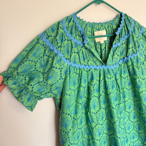 Umgee Emerald and Sky Mini Dress - Picture 6 of 10